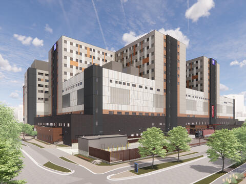 South East Facade rendering